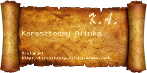 Keresztessy Alinka névjegykártya